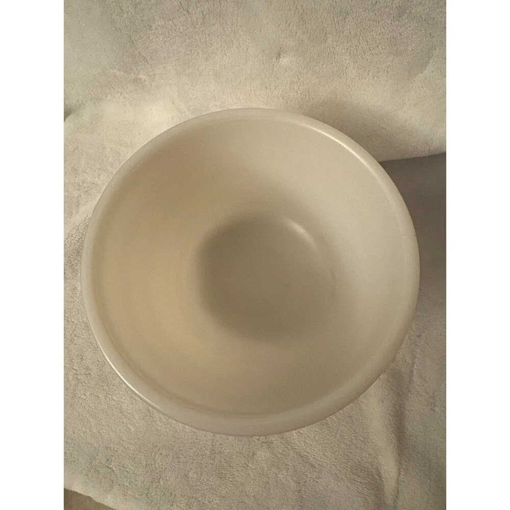 Vintage General Electric Ribbed Replacement Milk Glass Small Mixing Bowl